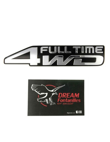 EMBLEMA PORTON TRASERO J8 " FULL TIME 4WD " ORIGINAL TOYOTA LAND CRUISER