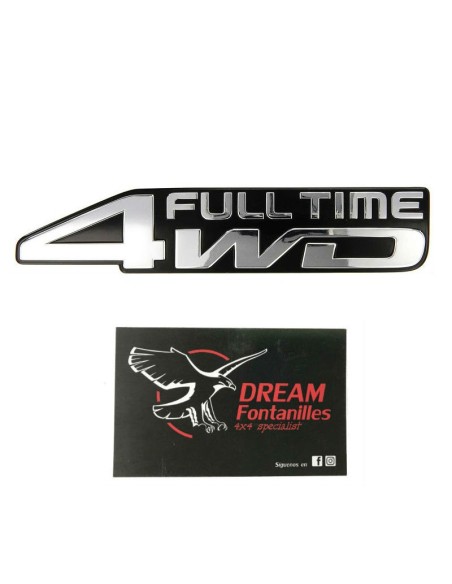 EMBLEMA PORTON TRASERO J8 " FULL TIME 4WD " ORIGINAL TOYOTA LAND CRUISER