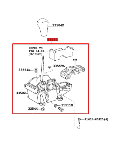 PALANCA CAMBIO AUTOMATICO J12 ORIGINAL TOYOTA LAND CRUISER