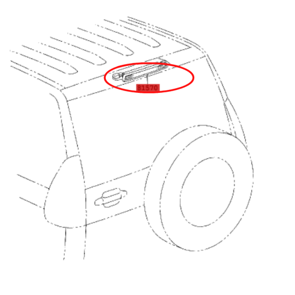 TERCERA LUZ FRENO J12 ORIGINAL TOYOTA LAND CRUISER