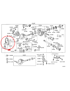 TAPA DIFERENCIAL DELANTERO J10 ORIGINAL TOYOTA LAND CRUISER 2
