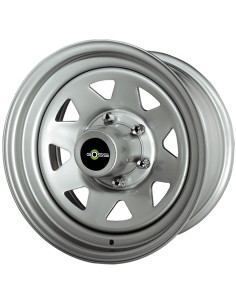 LLANTA GOSS TRIANG. 8x15/6x139,7/ET -25/PLATA