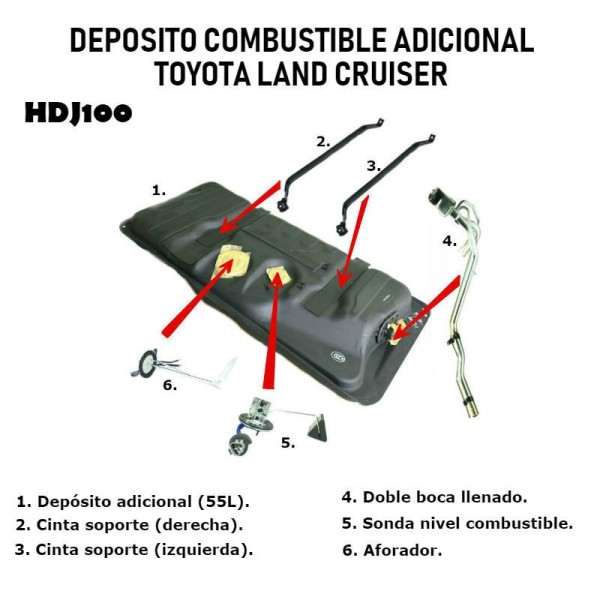 DEPOSITO COMBUSTIBLE ADICIONAL J-10 ORIGINAL