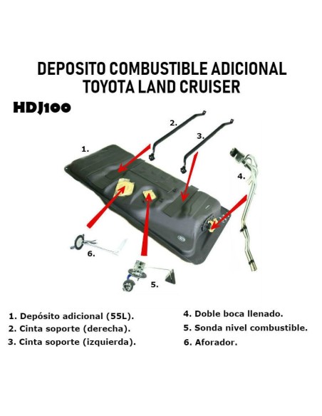DEPOSITO COMBUSTIBLE ADICIONAL J-10 ORIGINAL