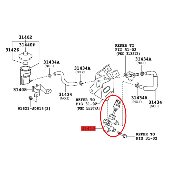 BOMBA EMBRAGUE J15 ORIGINAL TOYOTA LAND CRUISER