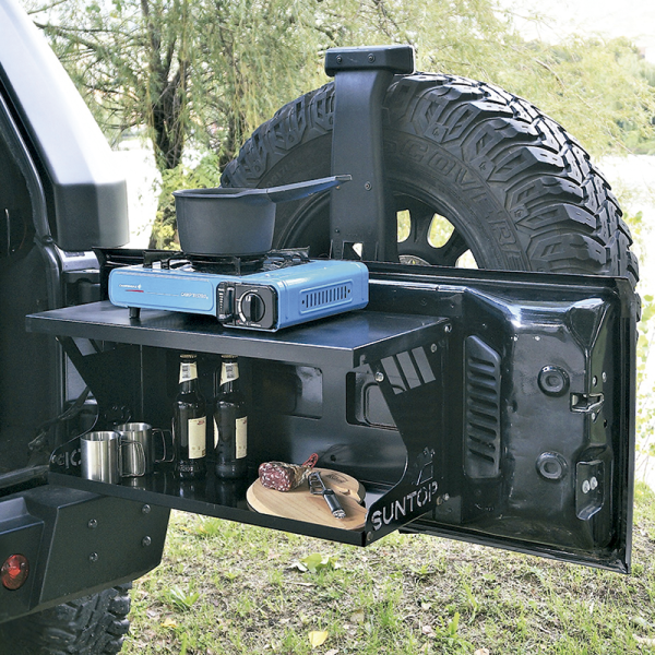 MESA PLEGABLE PORTÓN TAILMESA JEEP WRANGLER JK SUNTOP