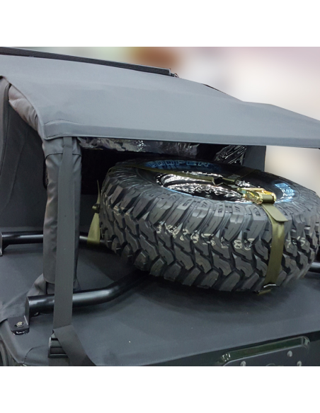 SPIDER TIRE RACK NEGRO JEEP WRANGLER JK SUNTOP