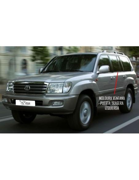 MOLDURA VENTANA PUERTA TRASERA IZQUIERDA J10 ORIGINAL TOYOTA LAND CRUISER