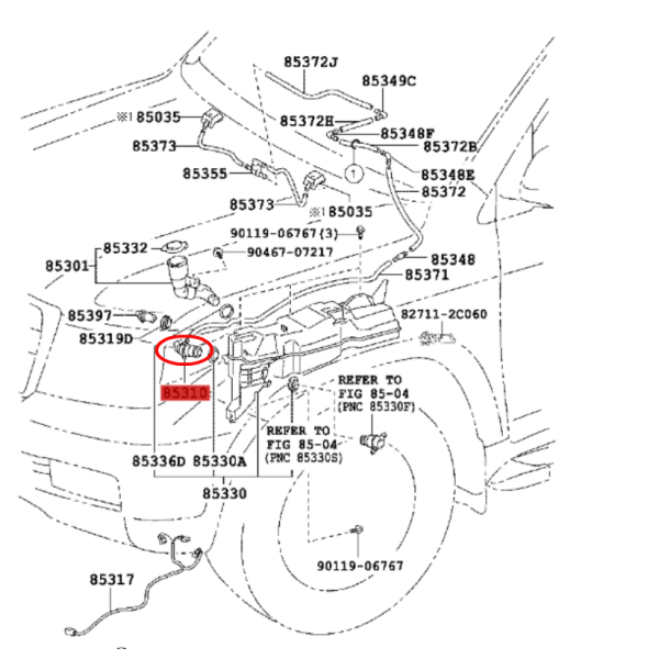 MOTOR LIMPIAPARABRISAS DELANTERO J20 ORIGINAL TOYOTA LAND CRUISER