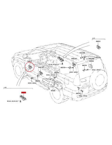 BOTONERA PUERTA CONDUCTOR J10 ORIGINAL  TOYOTA LAND CRUISER