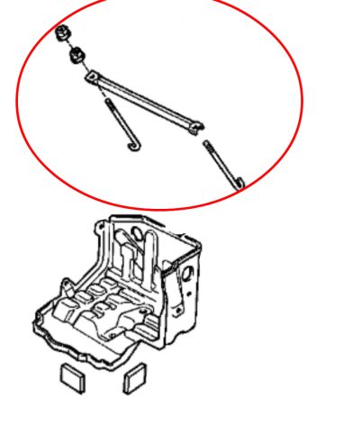 KIT SOPORTE BATERIA J8 ORIGINAL TOYOTA LAND CRUISER