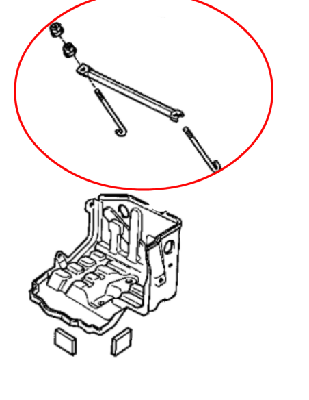 KIT SOPORTE BATERIA J8 ORIGINAL TOYOTA LAND CRUISER