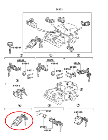 CLAUSOR ARRANQUE J7 ORIGINAL TOYOTA LAND CRUISER