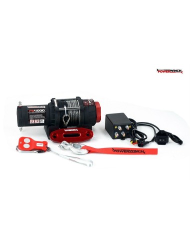 CABRESTANTE WINCH 4K (1.800KG) 12V - ATV - CABLE PLASMA POWERWINCH