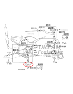 SOPORTE TRAPECIO INFERIOR DERECHO  J12/15 ORIGINAL TOYOTA LAND CRUISER 2