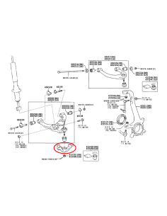 SOPORTE TRAPECIO INFERIOR IZQUIERDO  J12/15 ORIGINAL TOYOTA LAND CRUISER 2