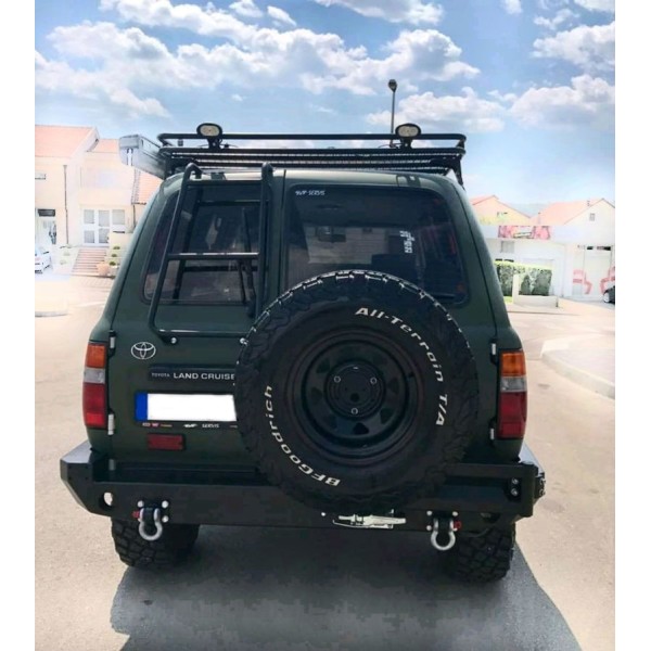 SOPORTE RUEDA TRASERO DERECHO PARACHOQUES ACERO REFORZADO J8 TOYOTA LAND CRUISER