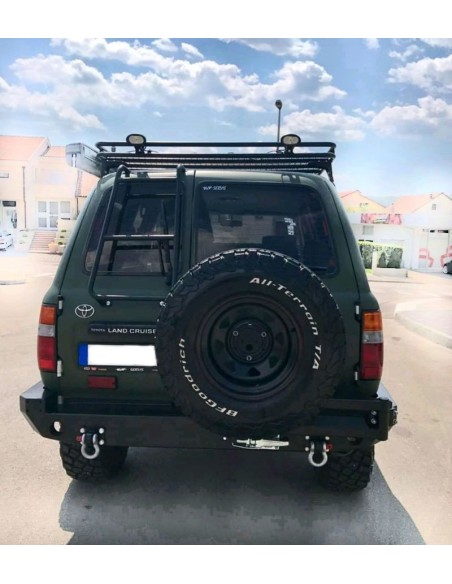 SOPORTE RUEDA TRASERO DERECHO PARACHOQUES ACERO REFORZADO J8 TOYOTA LAND CRUISER
