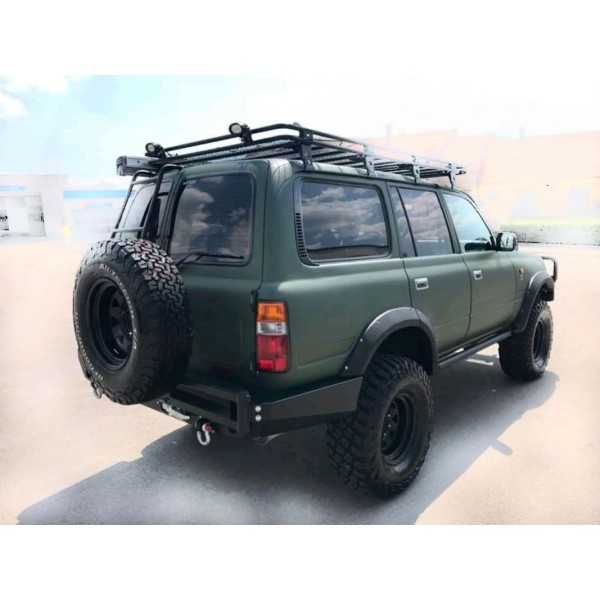 SOPORTE RUEDA TRASERO DERECHO PARACHOQUES ACERO REFORZADO J8 TOYOTA LAND CRUISER