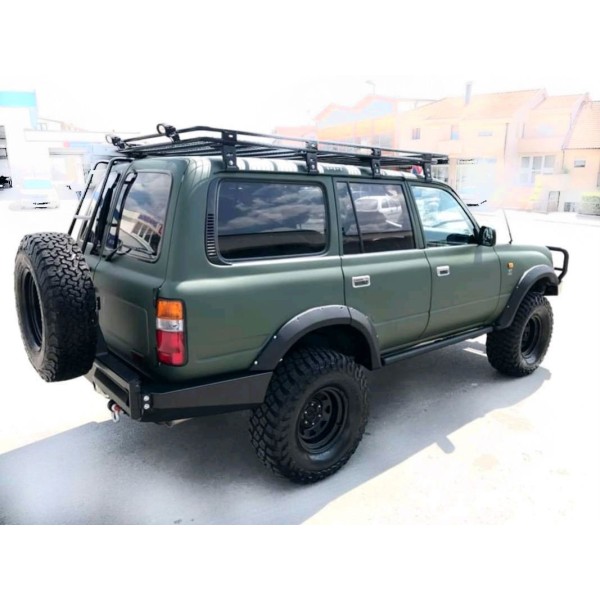 SOPORTE RUEDA TRASERO DERECHO PARACHOQUES ACERO REFORZADO J8 TOYOTA LAND CRUISER
