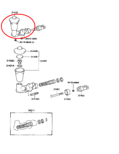 BOMBA EMBRAGUE J6/7 ORIGINAL TOYOTA LAND CRUISER 2