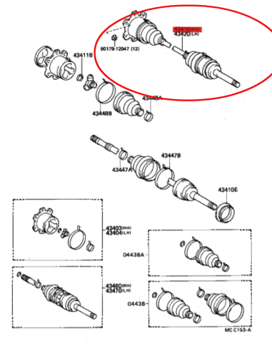 HOMOCINETICA + PALIER 4RUNNER/HILIUX PEDDERS