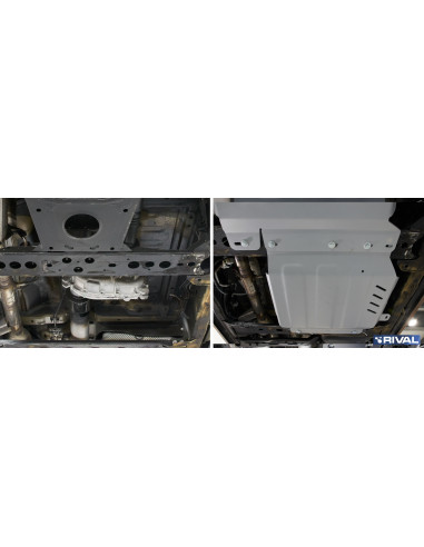 PROTECCIÓN CAJA TRANSFER 6 MM MERCEDES X-CLASS 3.0 / NAVARA D23 D40 RIVAL