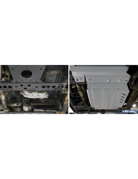 PROTECCIÓN CAJA TRANSFER 6 MM MERCEDES X-CLASS 3.0 / NAVARA D23 D40 RIVAL