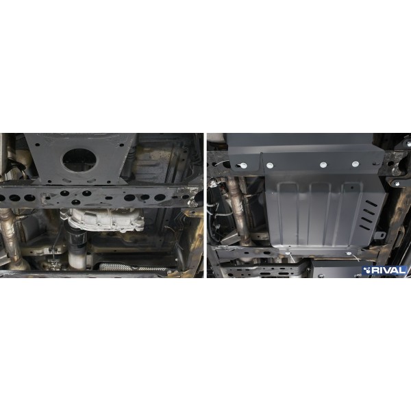 PROTECCIÓN CAJA TRANSFER ACERO 3 MM  MERCEDES X-CLASS 3.0 / NAVARA D23 D40 RIVAL