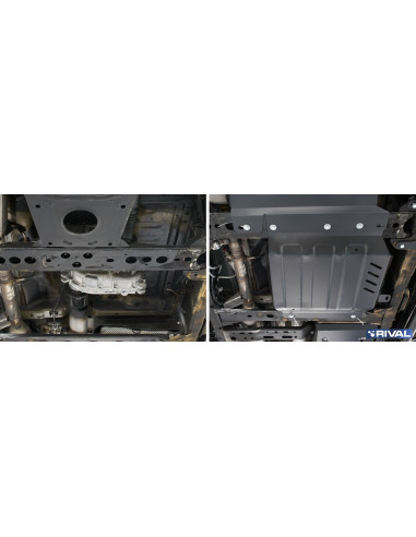 PROTECCIÓN CAJA TRANSFER ACERO 3 MM  MERCEDES X-CLASS 3.0 / NAVARA D23 D40 / PATHFINDER R51 RIVAL