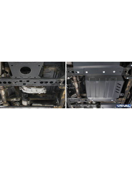 PROTECCIÓN CAJA TRANSFER ACERO 3 MM  MERCEDES X-CLASS 3.0 / NAVARA D23 D40 / PATHFINDER R51 RIVAL