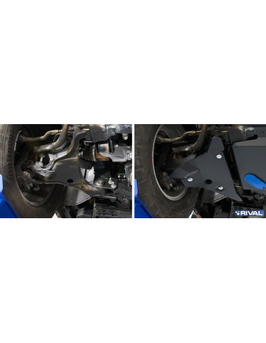 PROTECCIÓN BRAZOS DELANT. ACERO 3 MM NISSAN NAVARA D23 RIVAL