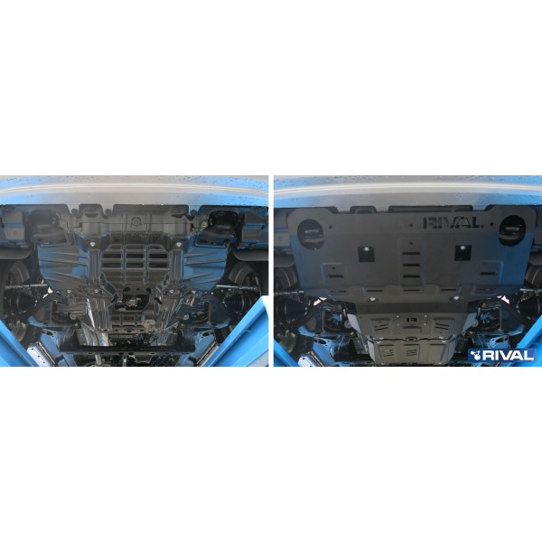 PROTECCIÓN RADIADOR + MOTOR ACERO 3 MM TOYOTA HILUX REVO RIVAL