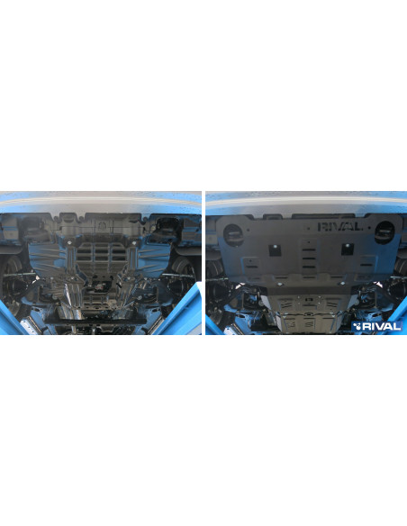 PROTECCIÓN RADIADOR + MOTOR ACERO 3 MM TOYOTA HILUX REVO RIVAL