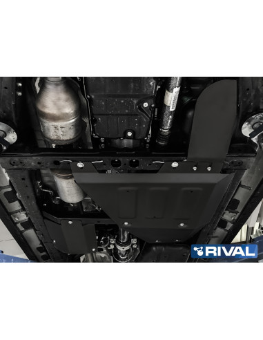 PROTECCIÓN CAJA TRANSFER+ADBLUE+SENSOR OXÍGENO ACERO 3 MM TOYOTA HILUX REVO RIVAL