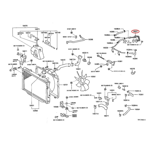 TUBO REFRIGERACION  J8 ORIGINAL TOYOTA LAND CRUISER