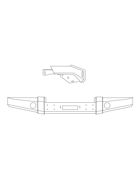 PARACHOQUES DELANTERO ACERO REFORZADO JEEP CHEROKEE XJ (1984-2001)