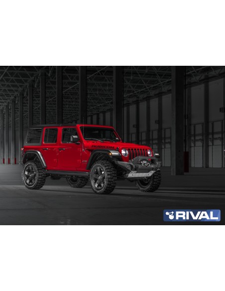 PARACHOQUES DELANTERO ALUMINIO (SIN FAROS) JEEP WRANGLER JK JL JT RIVAL