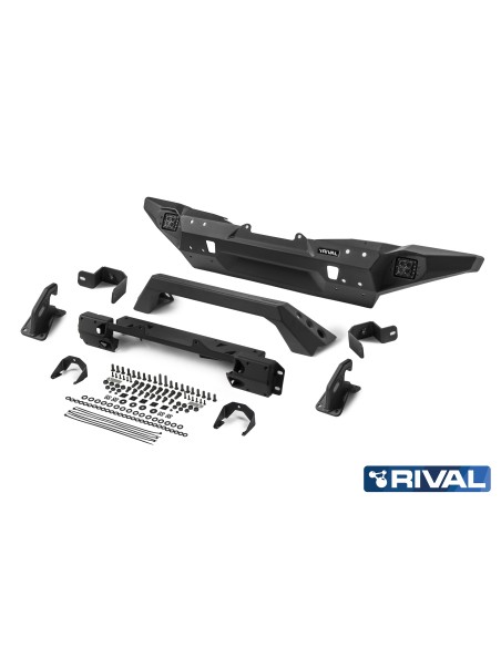 PARACHOQUES DELANTERO ALUMINIO (SIN FAROS) JEEP WRANGLER JK JL JT RIVAL