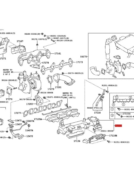 COLECTOR ADMISION  J12/HILUX ORIGINAL TOYOTA LAND CRUISER