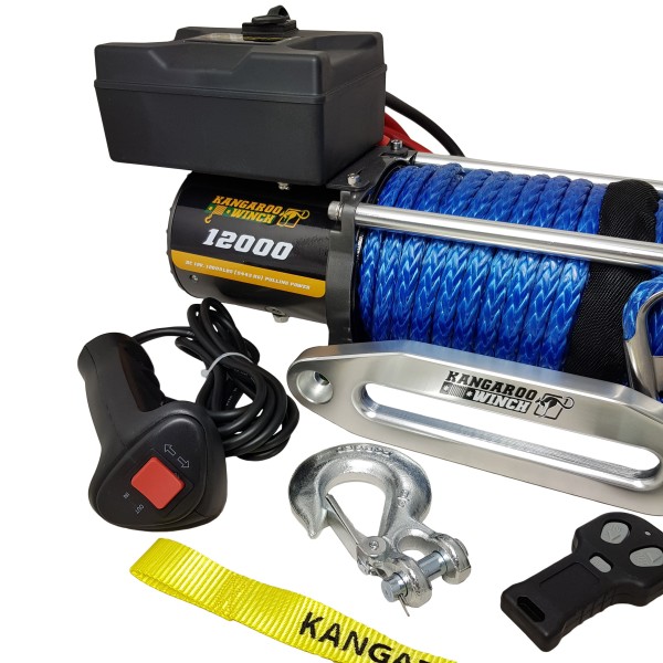 CABRESTANTE WINCH 12K (5440KG) 12V CABLE PLASMA KANGAROO WINCH