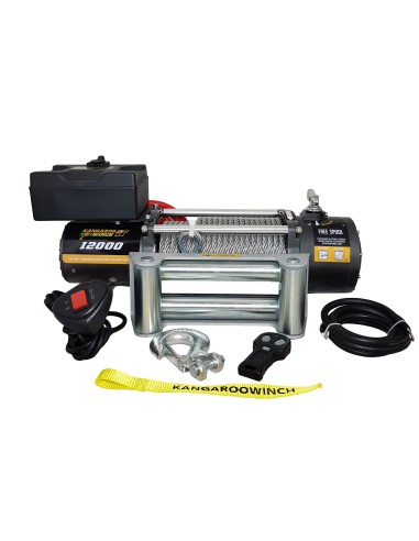 CABRESTANTE WINCH 12K (5440KG) 12V CABLE ACERO KANGAROO WINCH