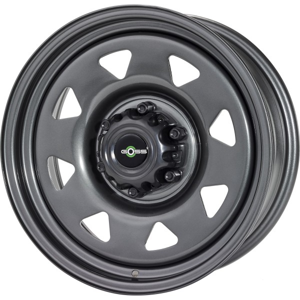 LLANTA GOSS TRIANG. 8x15/6x139,7/ET -25/PLATA
