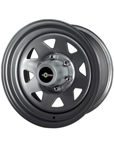 LLANTA GOSS TRIANG. 8x15/6x139,7/ET -25/PLATA