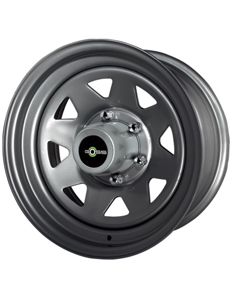 LLANTA GOSS TRIANG. 8x16/6x139,7/ET -25/PLATA