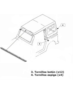 KIT MONTAJE LONA FASTBACK  SUZUKI SAMURAI 2