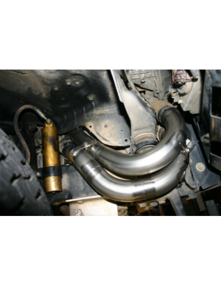 Reinforced stainless steel intercooler pipes for Toyota Land Cruiser J10 by Tecinox