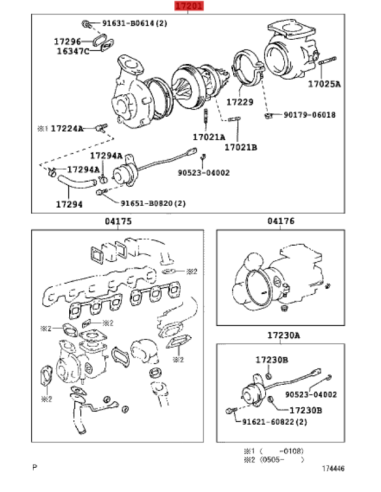 Turbo NUEVO, para Toyota land cruiser J10 (1998...