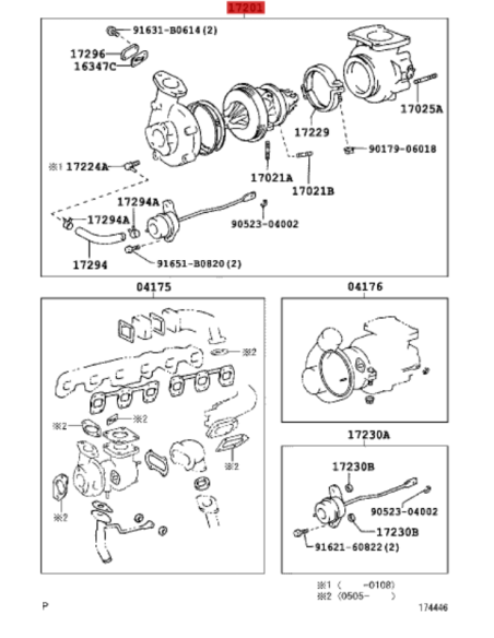Turbo NUEVO, para Toyota land cruiser J10 (1998 / 2002, sin geometria variable) - Original Toyota Land Cruiser
