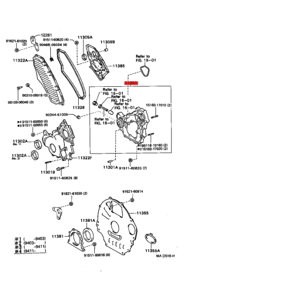 Oil pump (12 valves / engine 1HDT, 1HZ), for...
